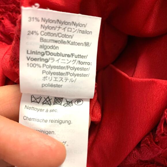 J. Crew Easy Pant in Red Lace Size 0 - Picture 9 of 9